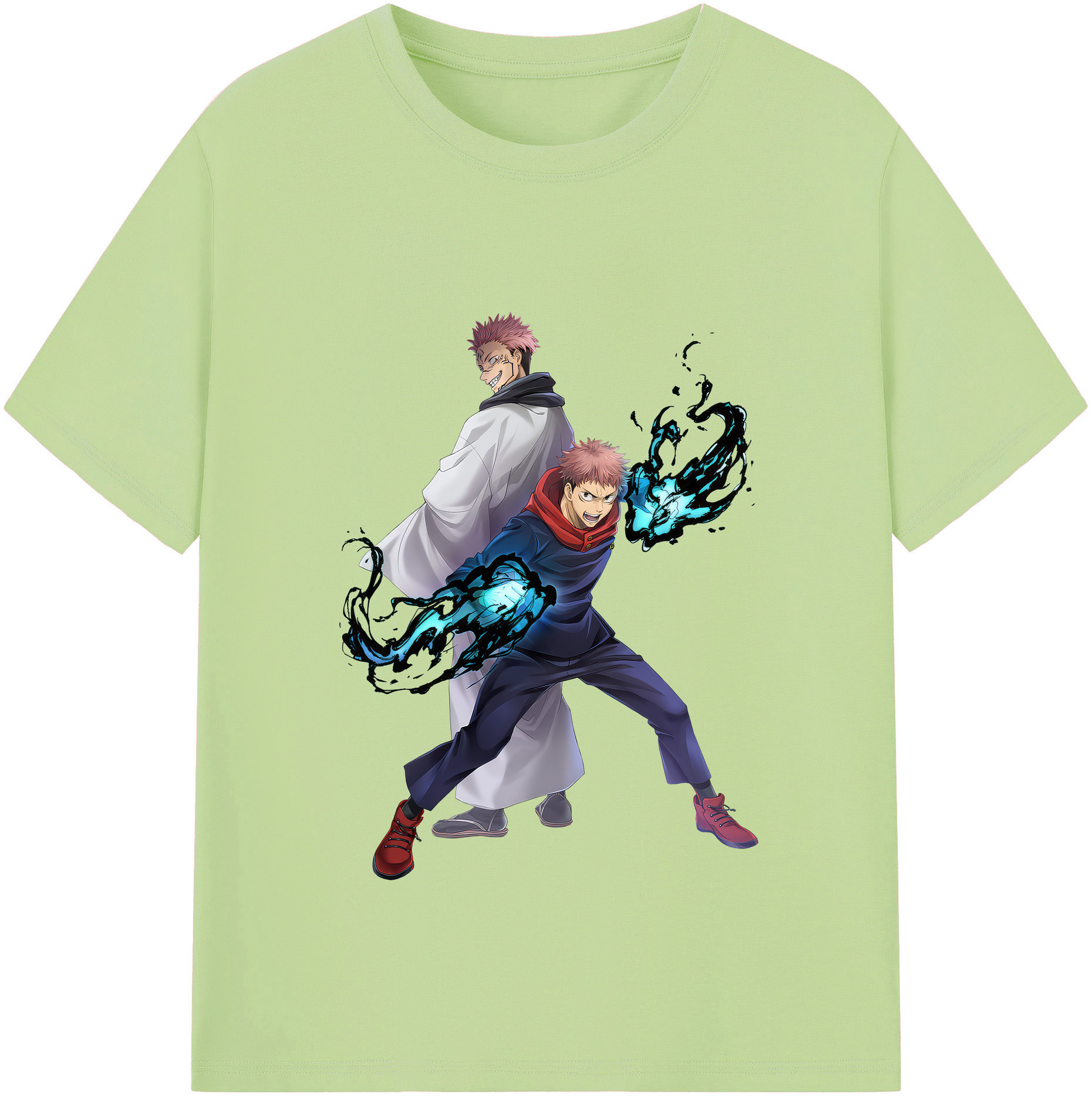 （画像用） 呪術廻戦 Jujutsu Kaisen 綿100％半袖Tシャツ（フロントプリント）